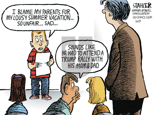 Jeff Stahler on Tuesday August 20, 2019 Comic Strip