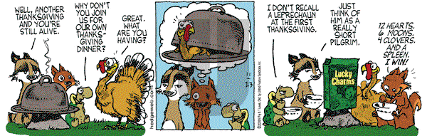 Over the Hedge on Thursday November 23, 2006 Comic Strip
