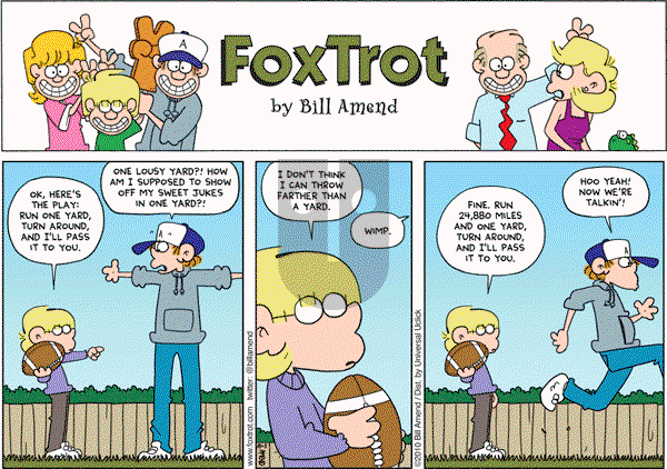 FoxTrot on Sunday October 3, 2010 Comic Strip