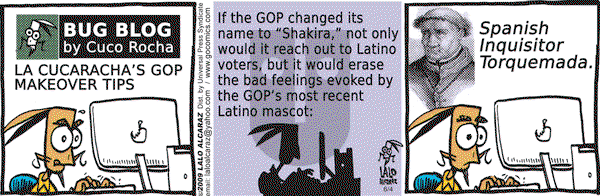 La Cucaracha on Thursday June 4, 2009 Comic Strip