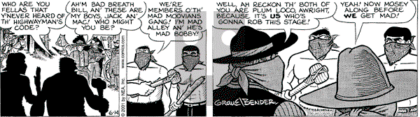 Alley Oop on Thursday June 14, 2001 Comic Strip