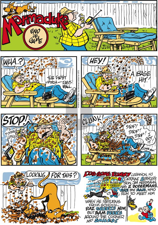 Marmaduke on Sunday October 14, 2012 Comic Strip