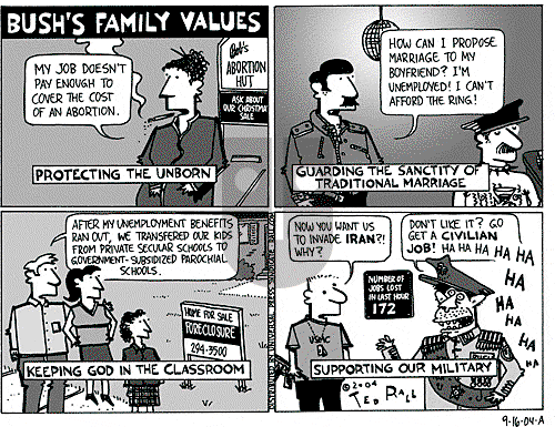 Ted Rall on Thursday September 16, 2004 Comic Strip