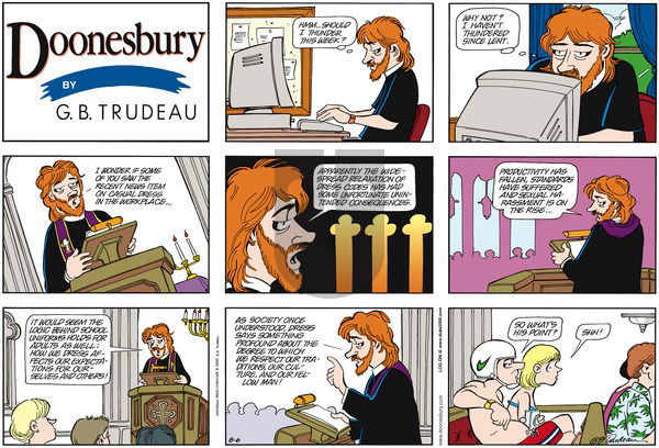 Doonesbury on Sunday August 6, 2000 Comic Strip