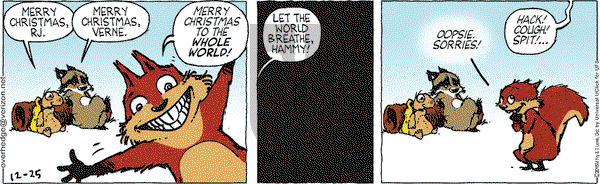 Over the Hedge on Friday December 25, 2015 Comic Strip