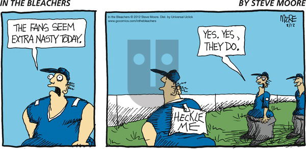 In the Bleachers on Sunday August 12, 2012 Comic Strip