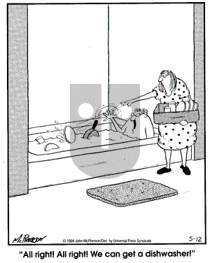 Close to Home on Monday January 8, 1996 Comic Strip