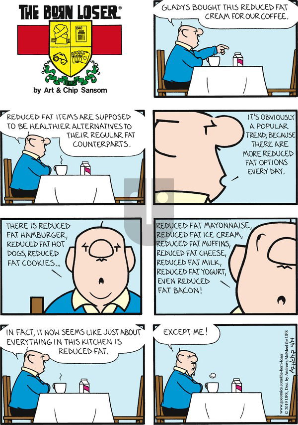 The Born Loser on Sunday April 14, 2019 Comic Strip