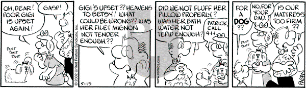Drabble on Wednesday May 15, 2002 Comic Strip