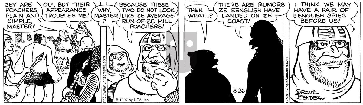Alley Oop - Tuesday August 26, 1997 Comic Strip