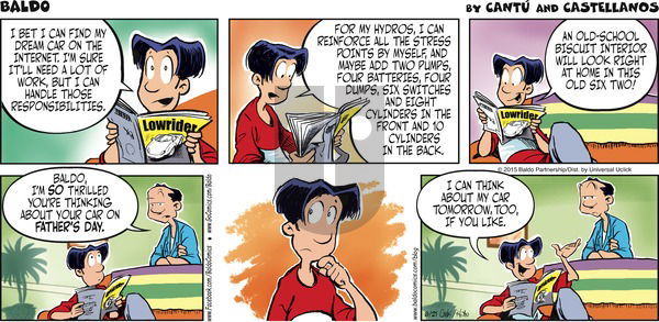 Baldo on Sunday June 21, 2015 Comic Strip