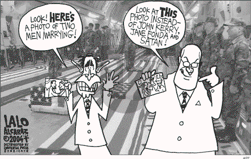 Lalo Alcaraz on Tuesday April 27, 2004 Comic Strip