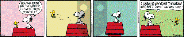 Peanuts - Wednesday October 1, 2014 Comic Strip