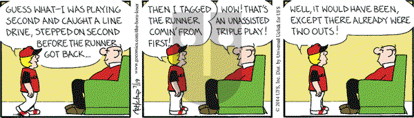 The Born Loser on Saturday July 19, 2014 Comic Strip