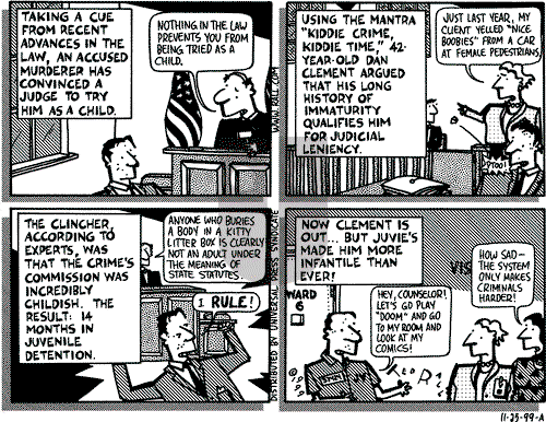 Ted Rall on Saturday December 4, 1999 Comic Strip
