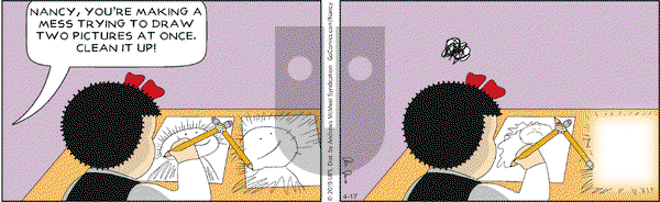 Nancy on Thursday April 17, 2025 Comic Strip