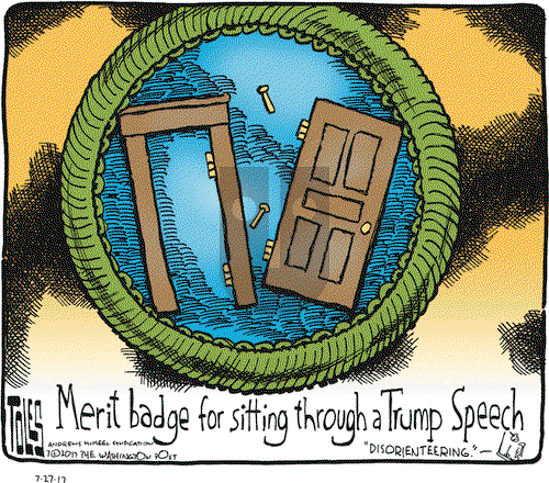 Tom Toles on Thursday July 27, 2017 Comic Strip