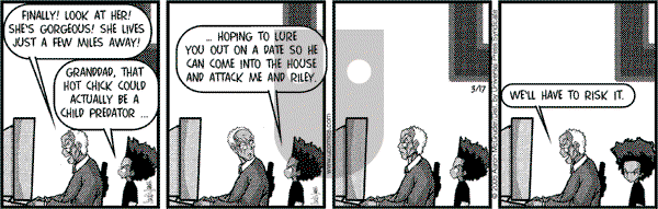 The Boondocks on Friday October 18, 2013 Comic Strip