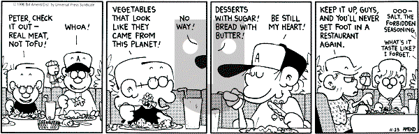 FoxTrot on Saturday November 23, 1996 Comic Strip
