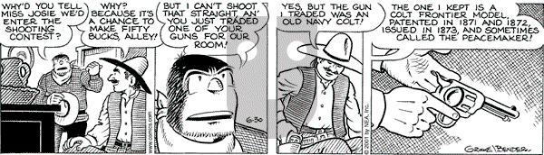 Alley Oop on Saturday June 30, 2001 Comic Strip