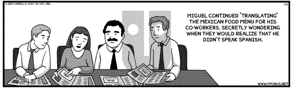F Minus on Tuesday January 9, 2007 Comic Strip