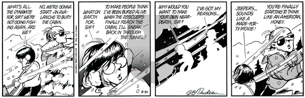 Doonesbury on Wednesday March 31, 1993 Comic Strip