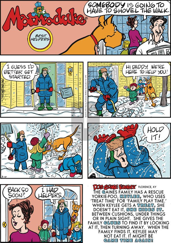 Marmaduke on Sunday March 10, 2019 Comic Strip