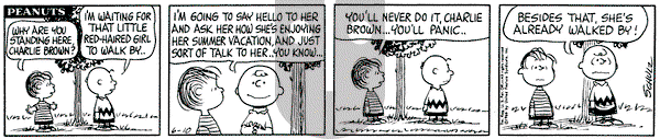 Peanuts on Friday June 10, 1966 Comic Strip