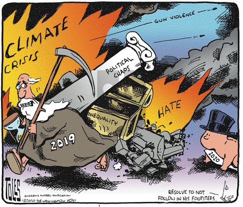 Tom Toles on Wednesday January 1, 2020 Comic Strip