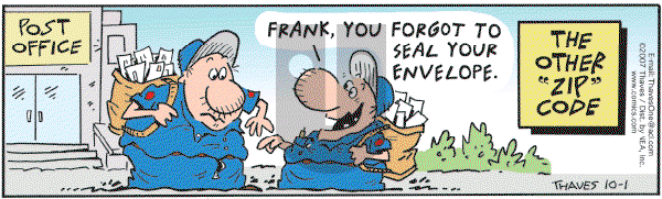 Frank and Ernest - Monday October 1, 2007 Comic Strip