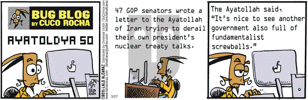 La Cucaracha on Friday March 27, 2015 Comic Strip