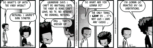 The Boondocks on Saturday February 22, 2014 Comic Strip