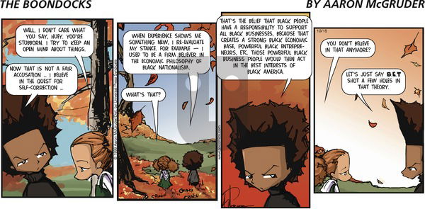 The Boondocks on Sunday October 15, 2006 Comic Strip