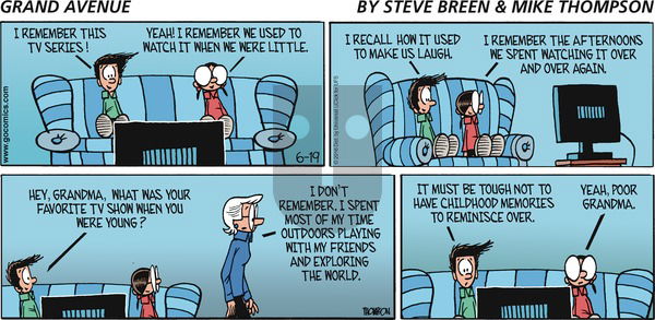 Grand Avenue on Sunday June 19, 2016 Comic Strip