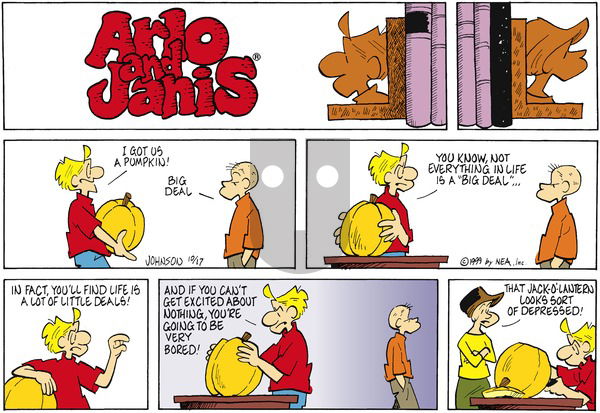 Arlo and Janis on Sunday October 17, 1999 Comic Strip