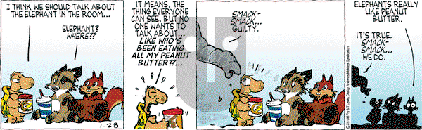 Over the Hedge on Monday January 28, 2019 Comic Strip