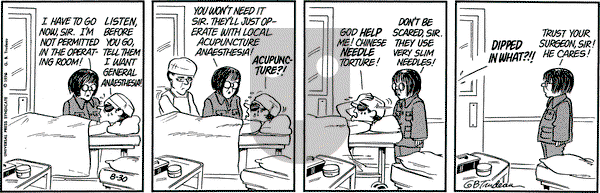 Doonesbury on Monday August 30, 1976 Comic Strip
