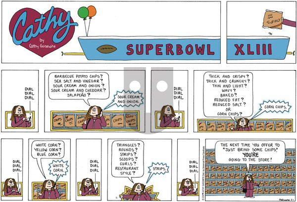 Cathy Classics on Sunday February 1, 2009 Comic Strip