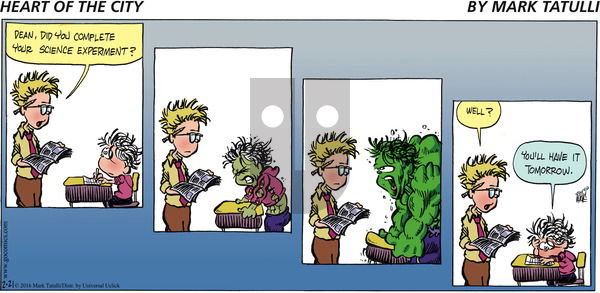 Heart of the City on Sunday February 21, 2016 Comic Strip