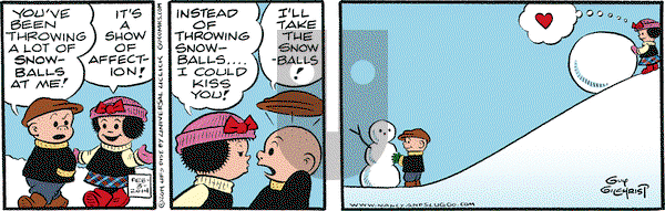 Nancy on Monday February 3, 2014 Comic Strip