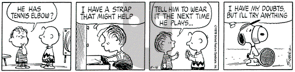 Peanuts on Tuesday May 16, 1978 Comic Strip