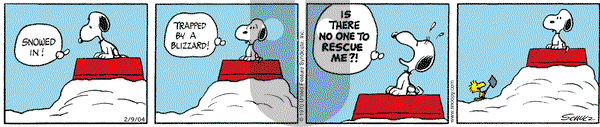 Peanuts on Monday February 9, 2004 Comic Strip