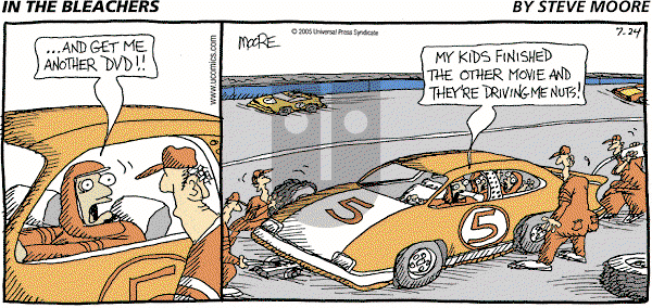 In the Bleachers - Sunday July 24, 2005 Comic Strip