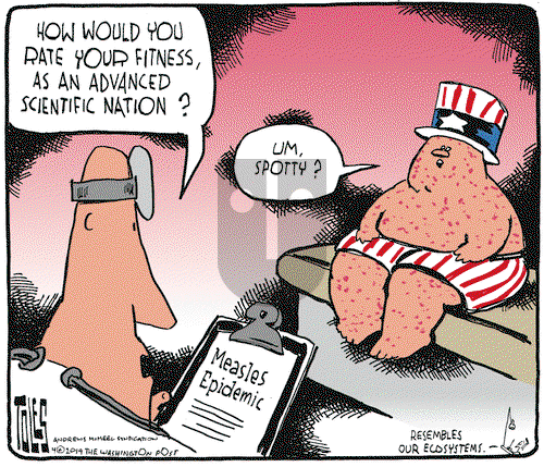 Tom Toles on Thursday April 11, 2019 Comic Strip