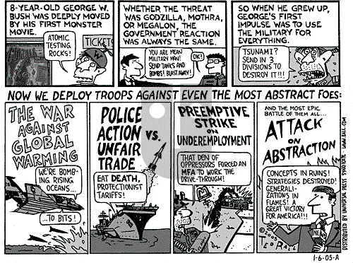 Ted Rall on Thursday January 6, 2005 Comic Strip