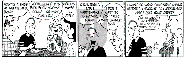 Luann on Wednesday August 4, 1999 Comic Strip