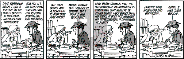 Doonesbury on Tuesday July 31, 1979 Comic Strip