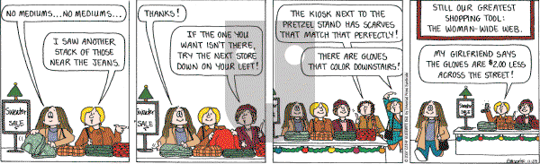 Cathy Classics - Thursday November 29, 2007 Comic Strip