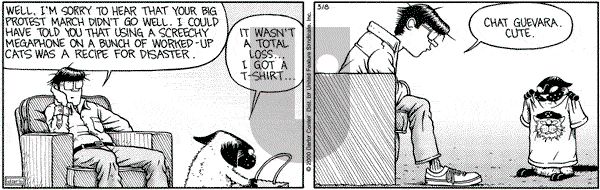 Get Fuzzy on Wednesday March 8, 2000 Comic Strip