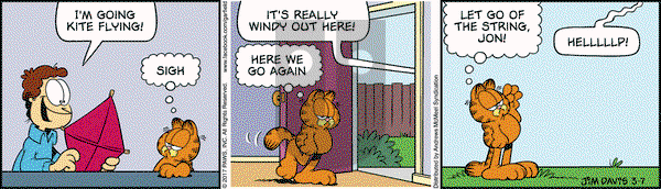 Garfield on Tuesday March 7, 2017 Comic Strip